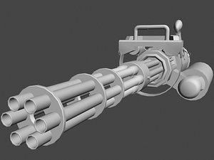 vulcan minigun 3d model