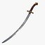 Fantasy Sword RPG Avarian Sabre Blade Curved Sword Khopesh Saber Sickle