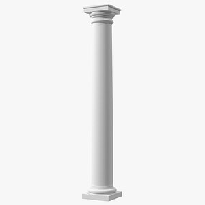 3D Tuscan Order Classical Column