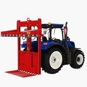 Tractor With Silage Cutter model
