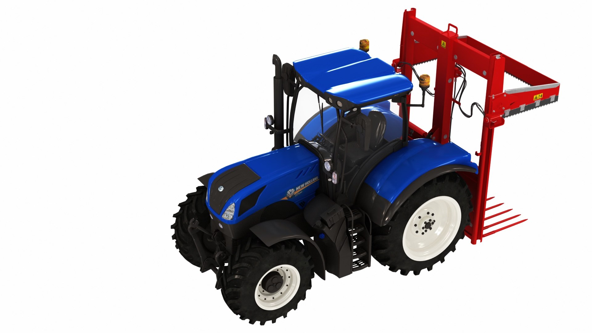 Tractor With Silage Cutter Model - TurboSquid 2018389