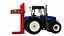 Tractor With Silage Cutter model