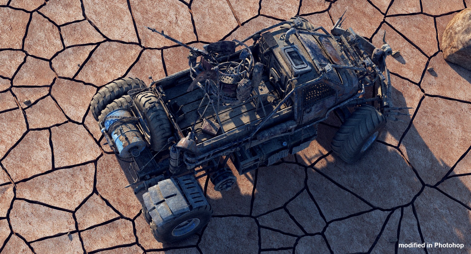 3d apocalyptic truck https://p.turbosquid.com/ts-thumb/rG/P19vIg/sJ9HEpaa/deserttruck_010a/jpg/1463318664/1920x1080/fit_q87/57196d42552d5a9a55ea0d16dfea8993eac84f67/deserttruck_010a.jpg