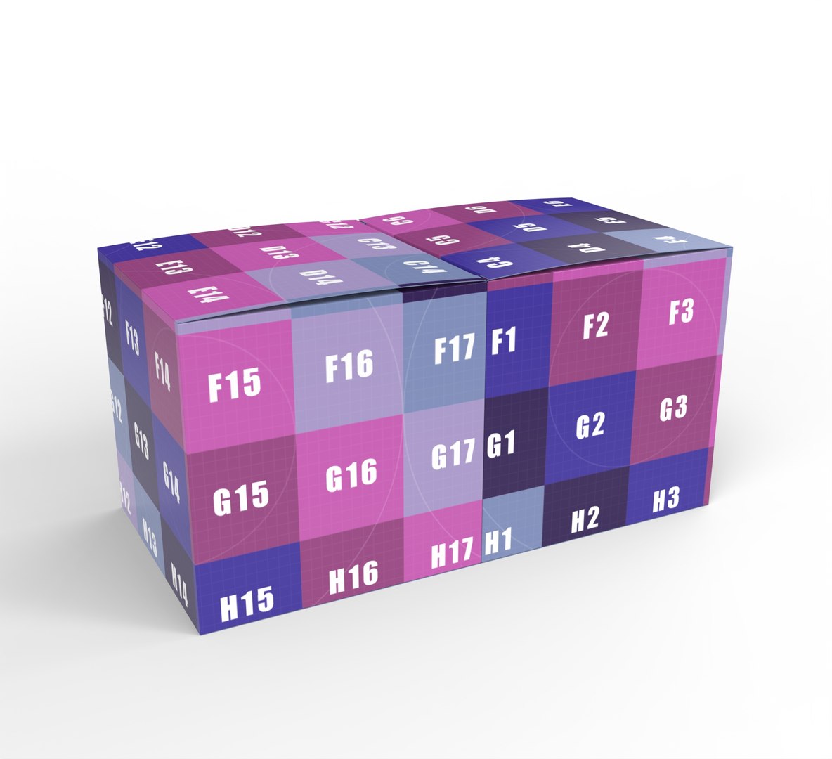 3D Double Box Packaging Box 150x150x150mm - TurboSquid 2318048