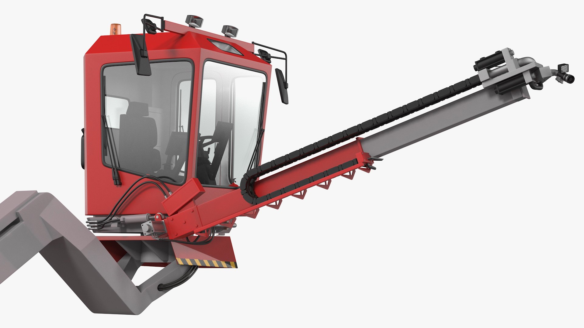 Deicing vehicle working position model TurboSquid 1571946