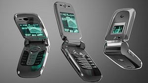 Flip Phone Retro Futuristic Style