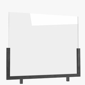 3D model Glass railing module 3