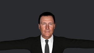 3D George Strait Hyper Realistic Full Body Fully Rigged 3D Character model