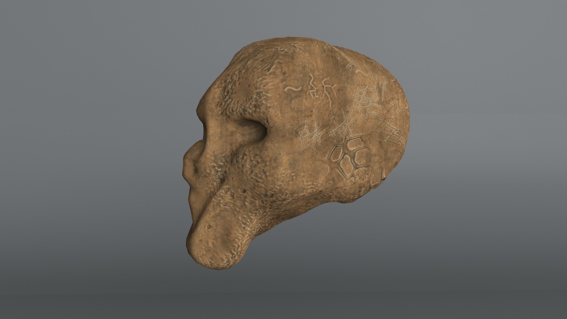 Alien Skull 3D - TurboSquid 1591741