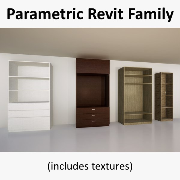 Parametric Revit Wardrobe Family3D模型 TurboSquid 1991432