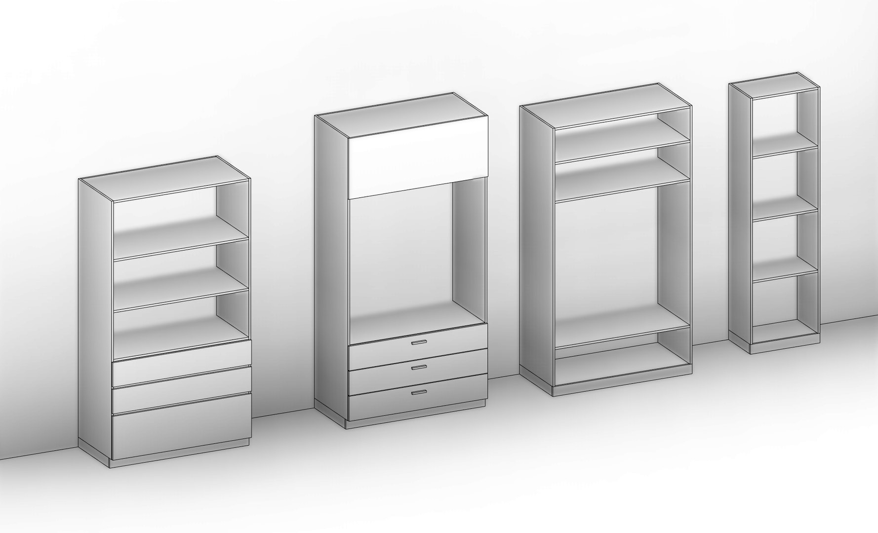 3D Parametric Revit Wardrobe Family TurboSquid 1991432