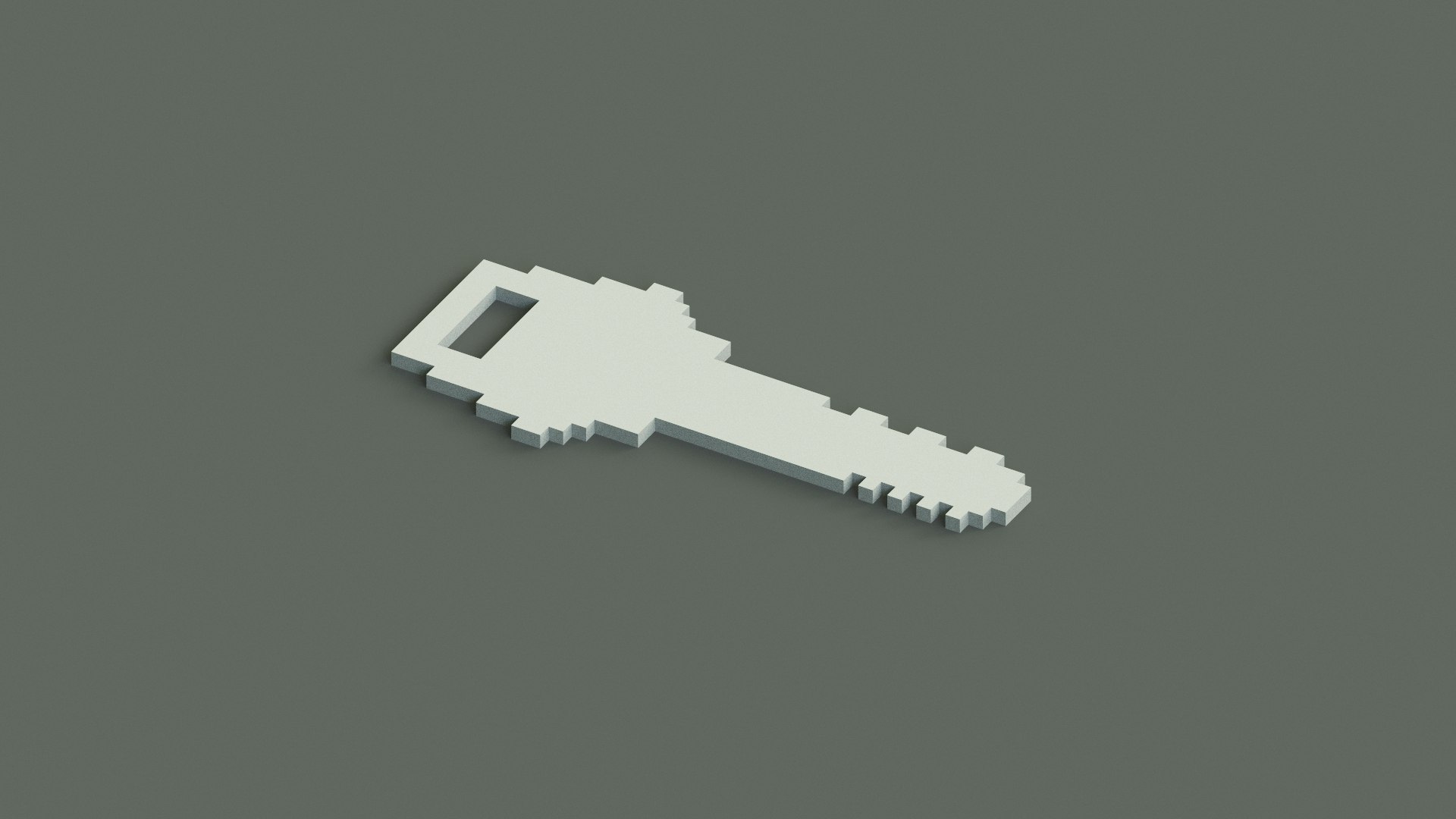 3D Voxel Key - TurboSquid 1862262