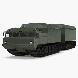articulated tracked vehicle vityaz 3D model