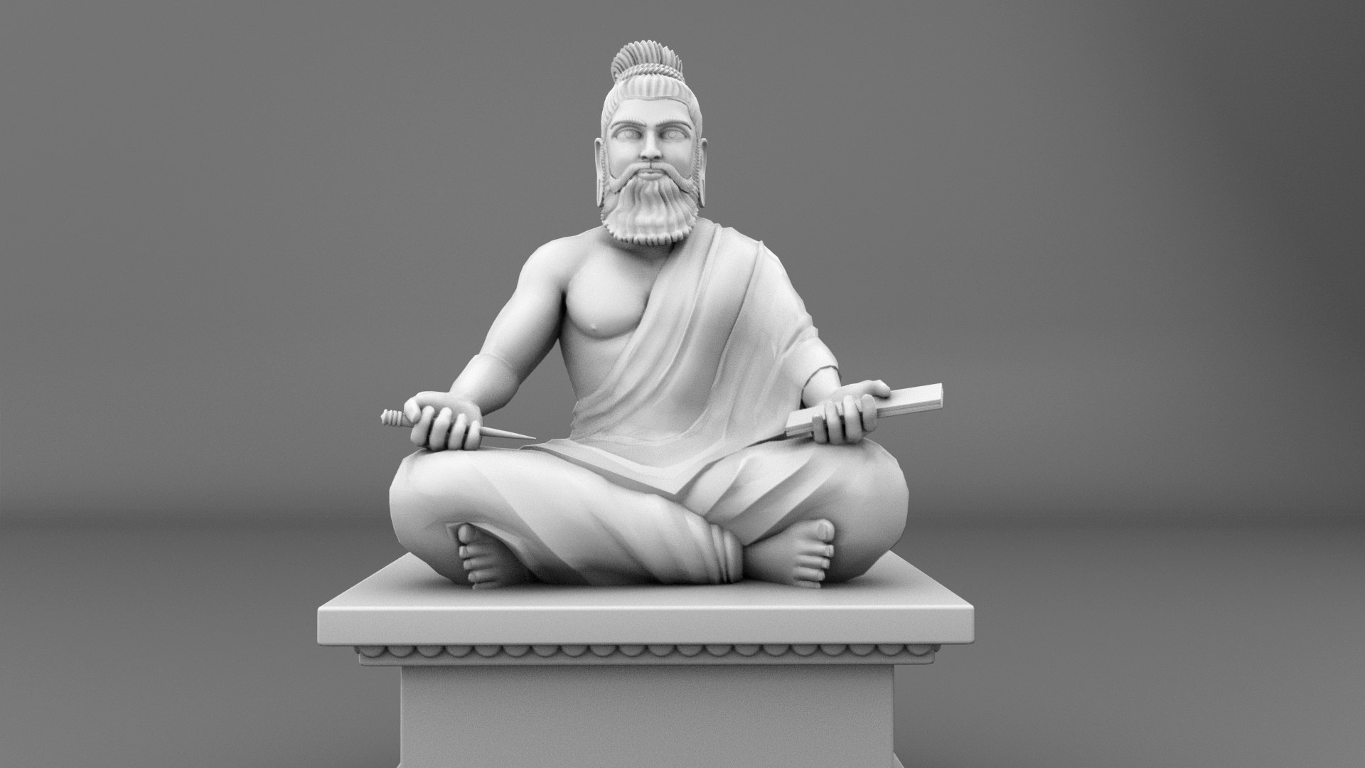 Thiruvalluvar Statue 3D - TurboSquid 2184283