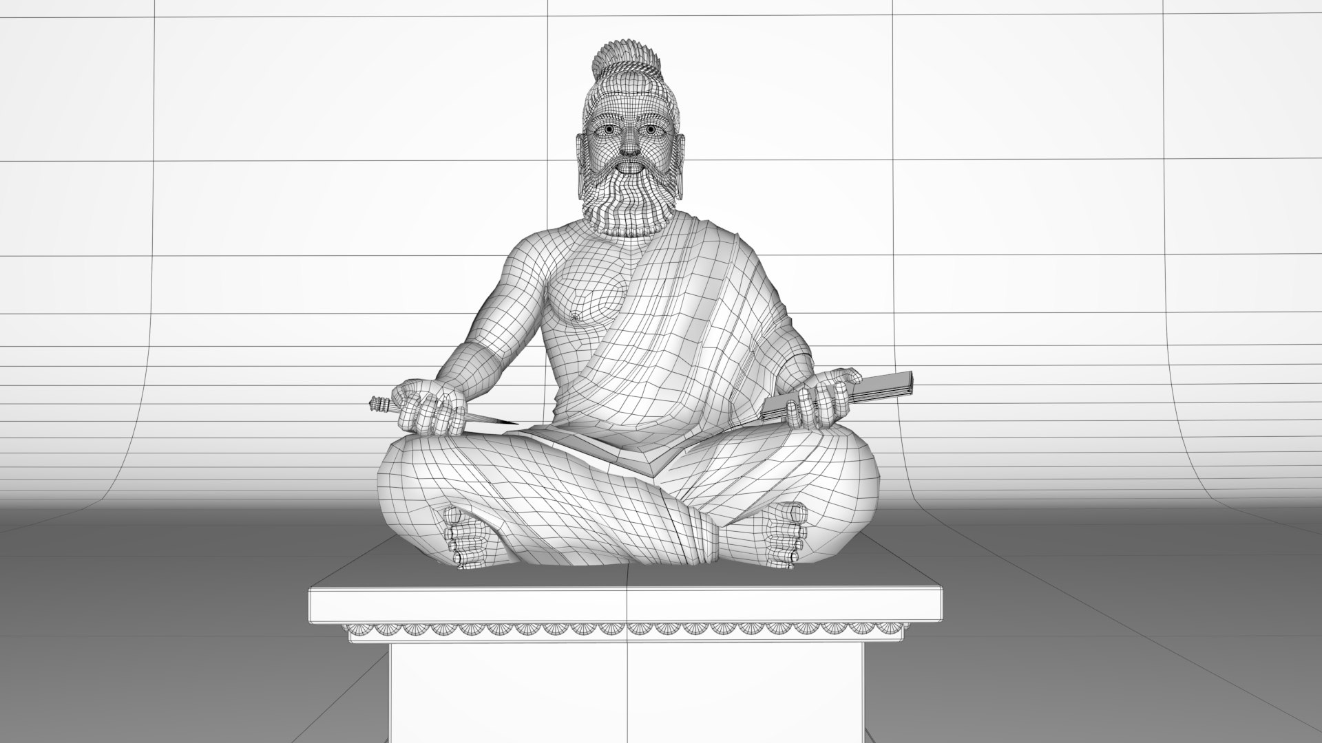 Thiruvalluvar Statue 3d - Turbosquid 2184283