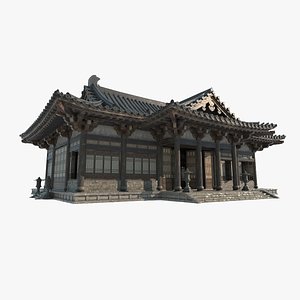 Ancient Asian Architecture Reception Hall 3D model