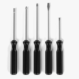 screw screwdriver driver 3d model
