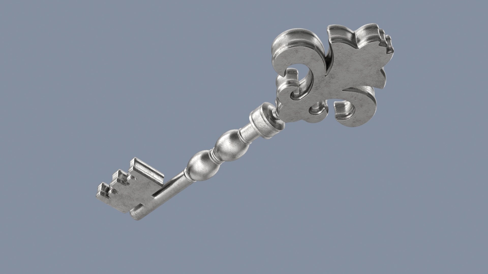 Key Silver 09 3D model - TurboSquid 2005882