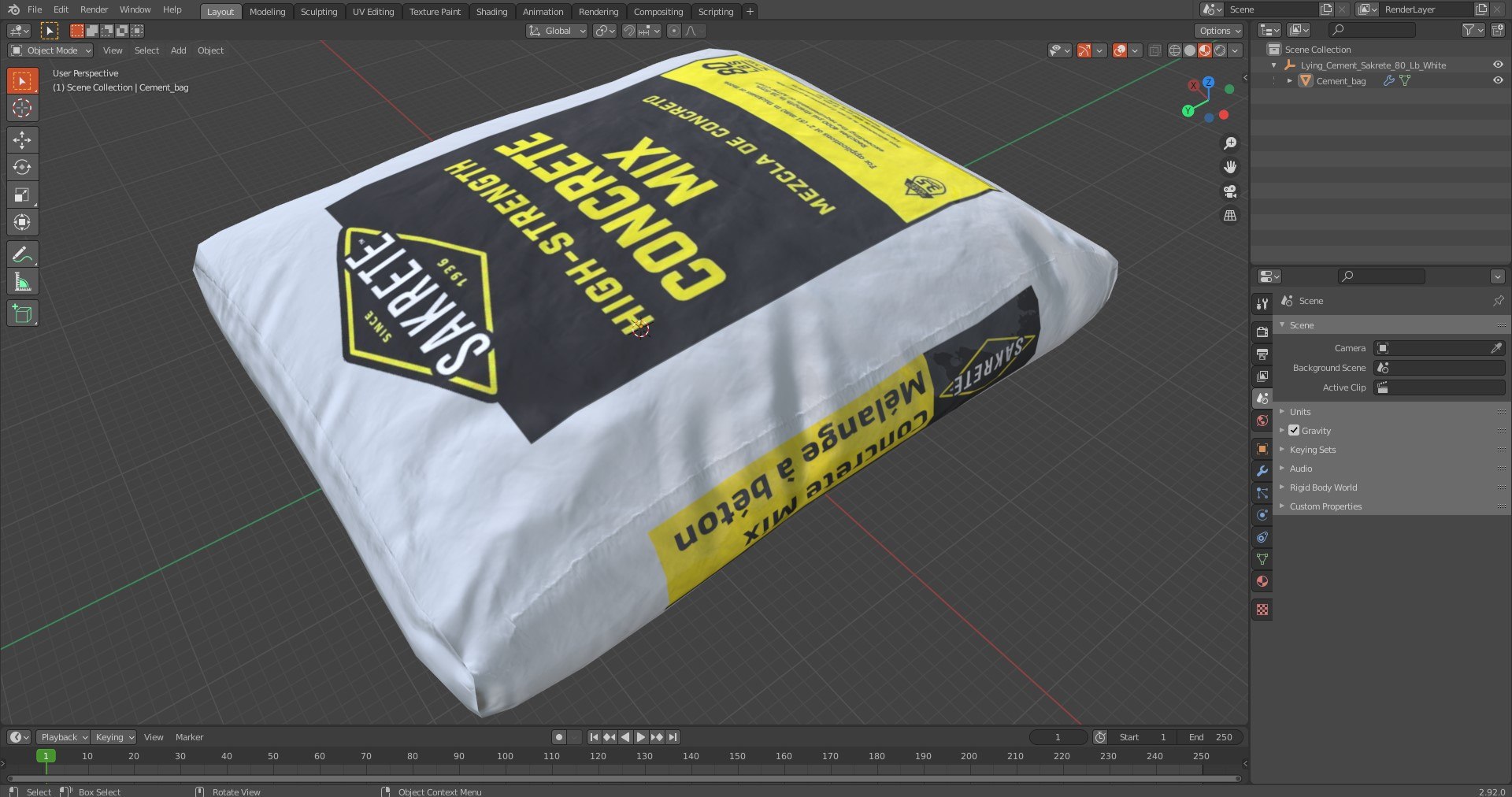 3D model Lying Cement Sakrete 80 Lb White https://p.turbosquid.com/ts-thumb/rG/tWByN3/kJ/lyingcementsakrete80lbwhitec4dmodel018/jpg/1696940108/1920x1080/fit_q87/5b5f846b1fad649d497b9b26089d3eae0fea1ed5/lyingcementsakrete80lbwhitec4dmodel018.jpg