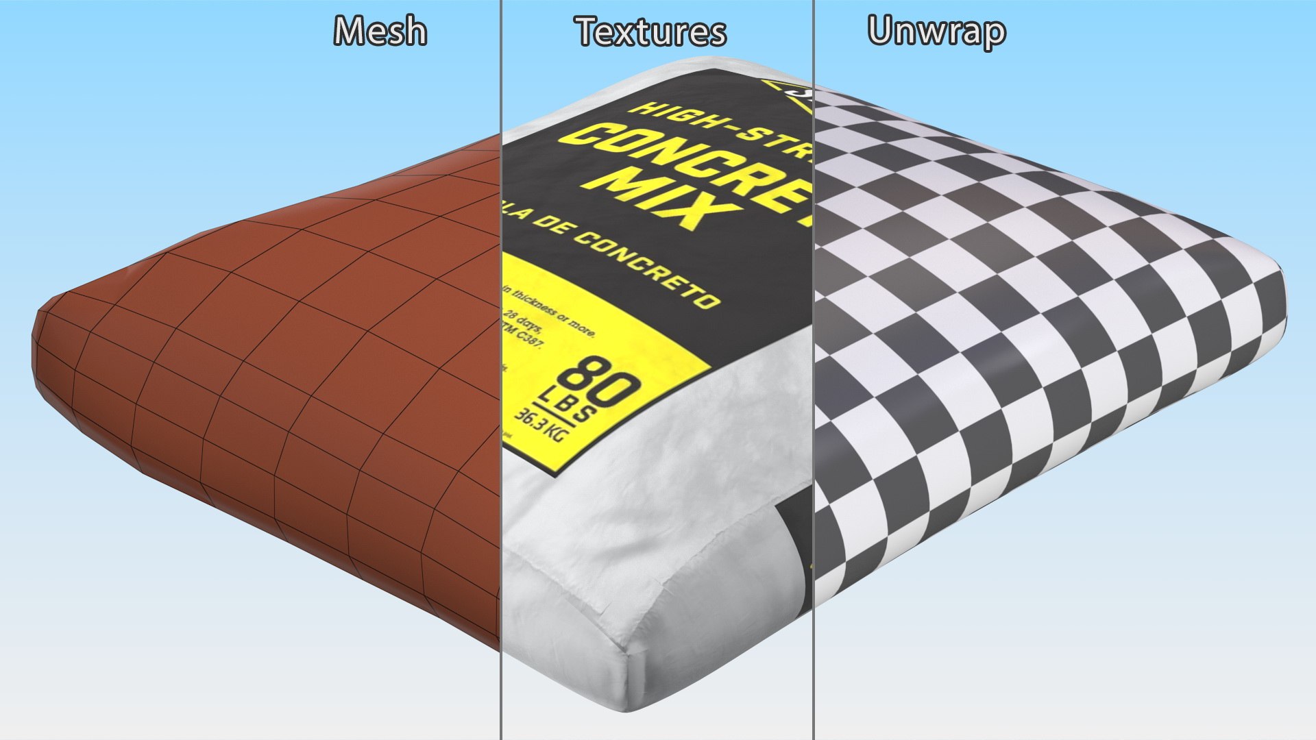 3D model Lying Cement Sakrete 80 Lb White https://p.turbosquid.com/ts-thumb/rG/tWByN3/sR/lyingcementsakrete80lbwhitec4dmodel012/jpg/1696940084/1920x1080/fit_q87/3f05218ff0ca5dc251a2b1a95c115ef673e68403/lyingcementsakrete80lbwhitec4dmodel012.jpg