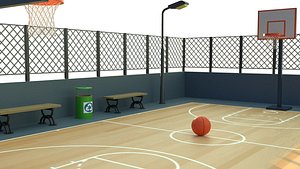 basketball court 3D model