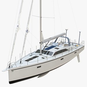 3D Modern Sailboat model