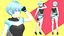 Futuristic Blue Hair Anime Girl