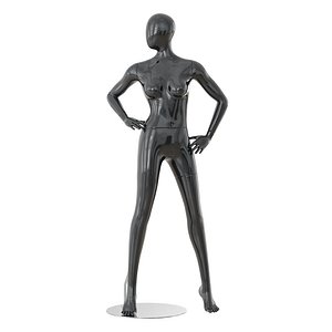 abstract female mannequin 3D model