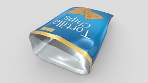 Tortilla Chips Bag Open
