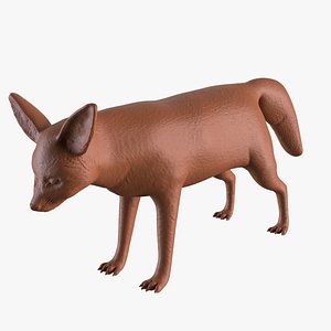 3D Fennec fox printable