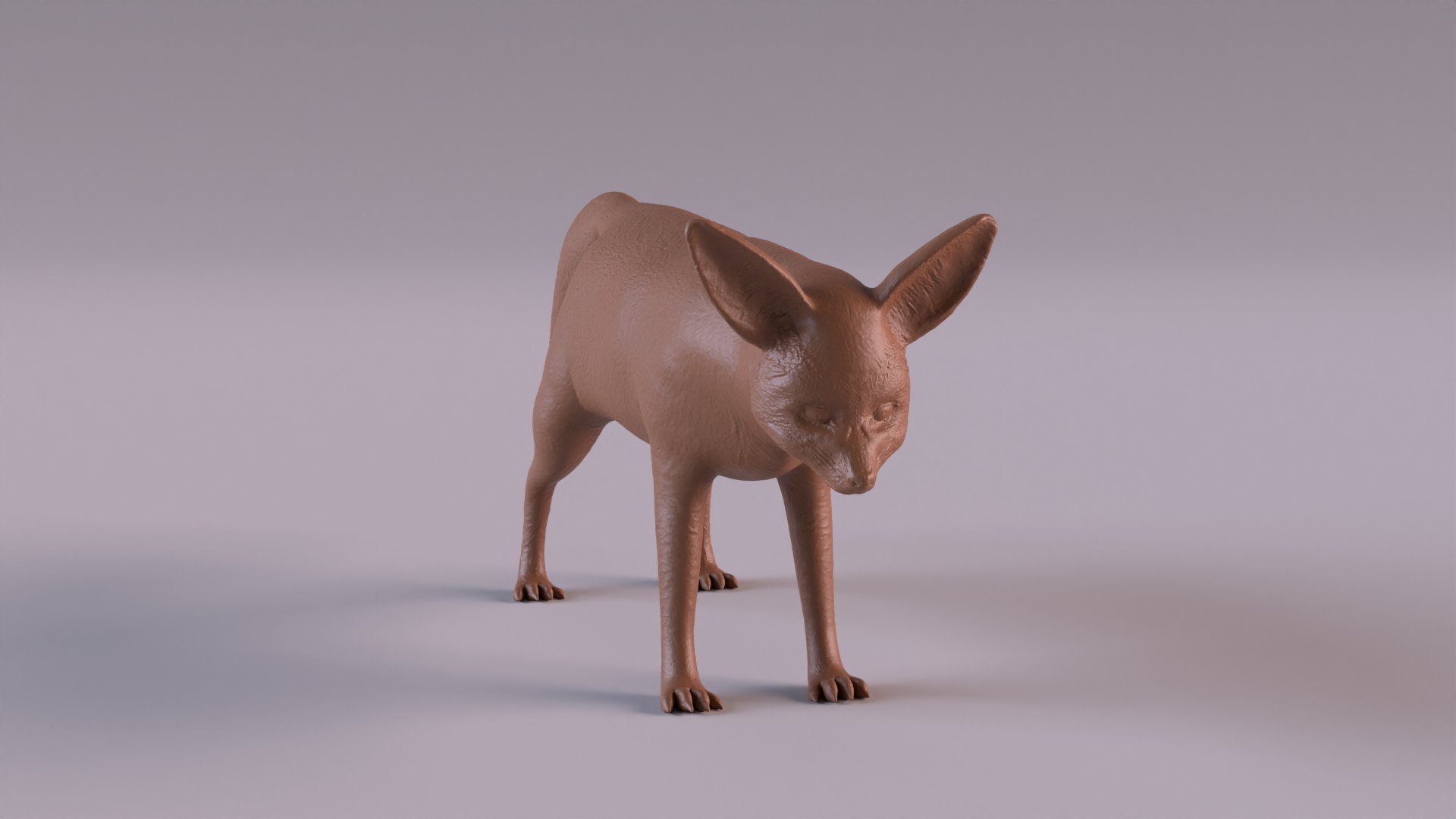 3D Fennec Fox Printable - TurboSquid 2007009