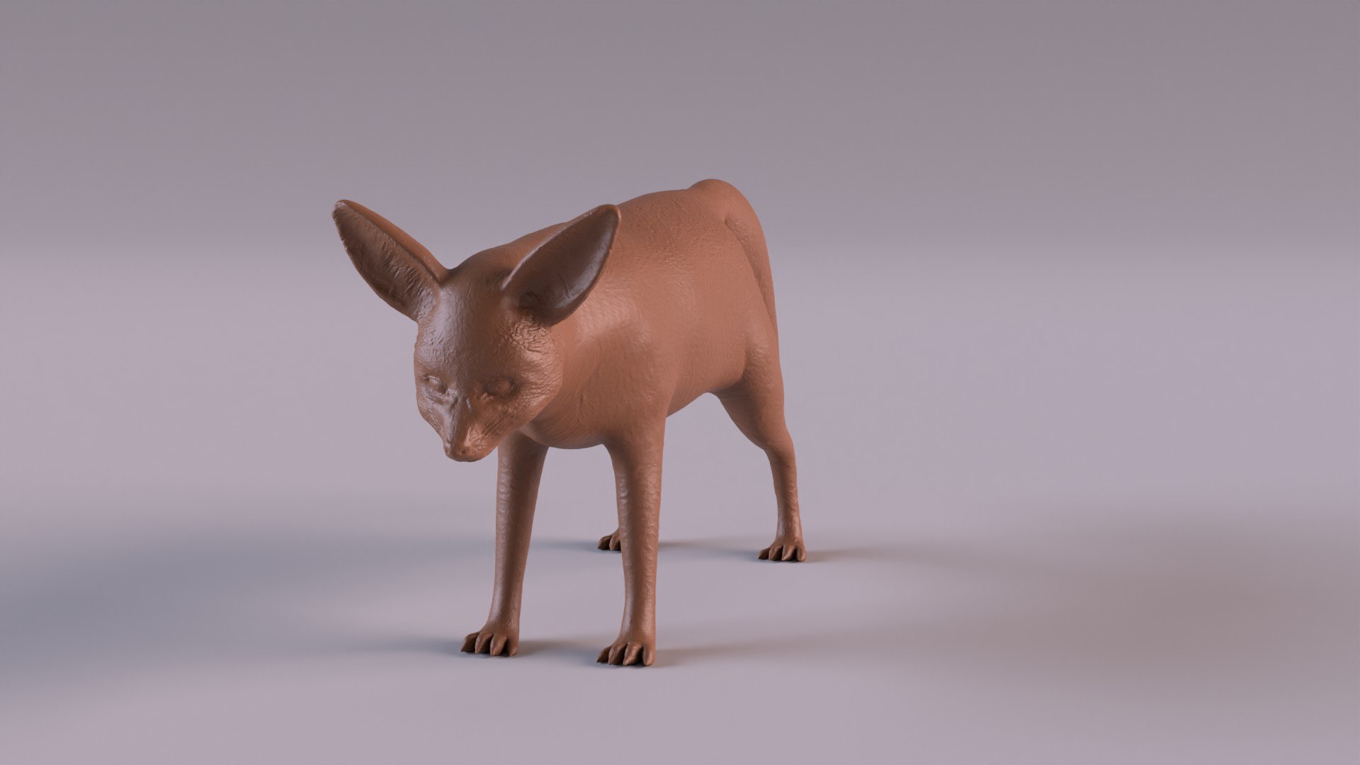 3D Fennec Fox Printable - TurboSquid 2007009