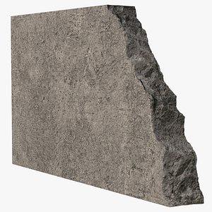 3D Broken Wall Cement