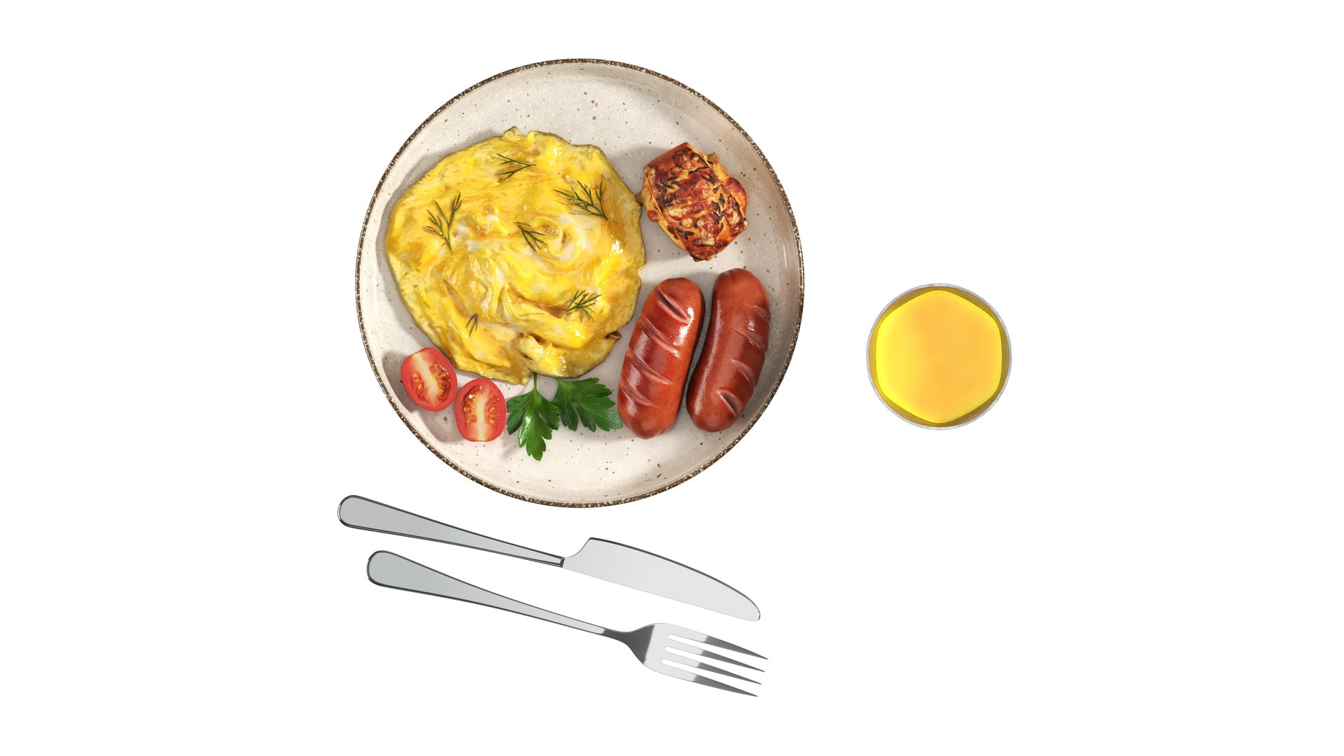 3D Breakfast with omlette sausages and juice model https://p.turbosquid.com/ts-thumb/rH/93Dxcd/GD/006/jpg/1783619373/1920x1080/fit_q87/6e1cb8f6a023da6b72f69b559130bc346644c0b3/006.jpg