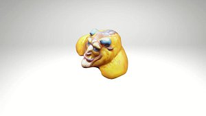 Fantasy Beast Mask  Decorative Creature Mask 3D Model
