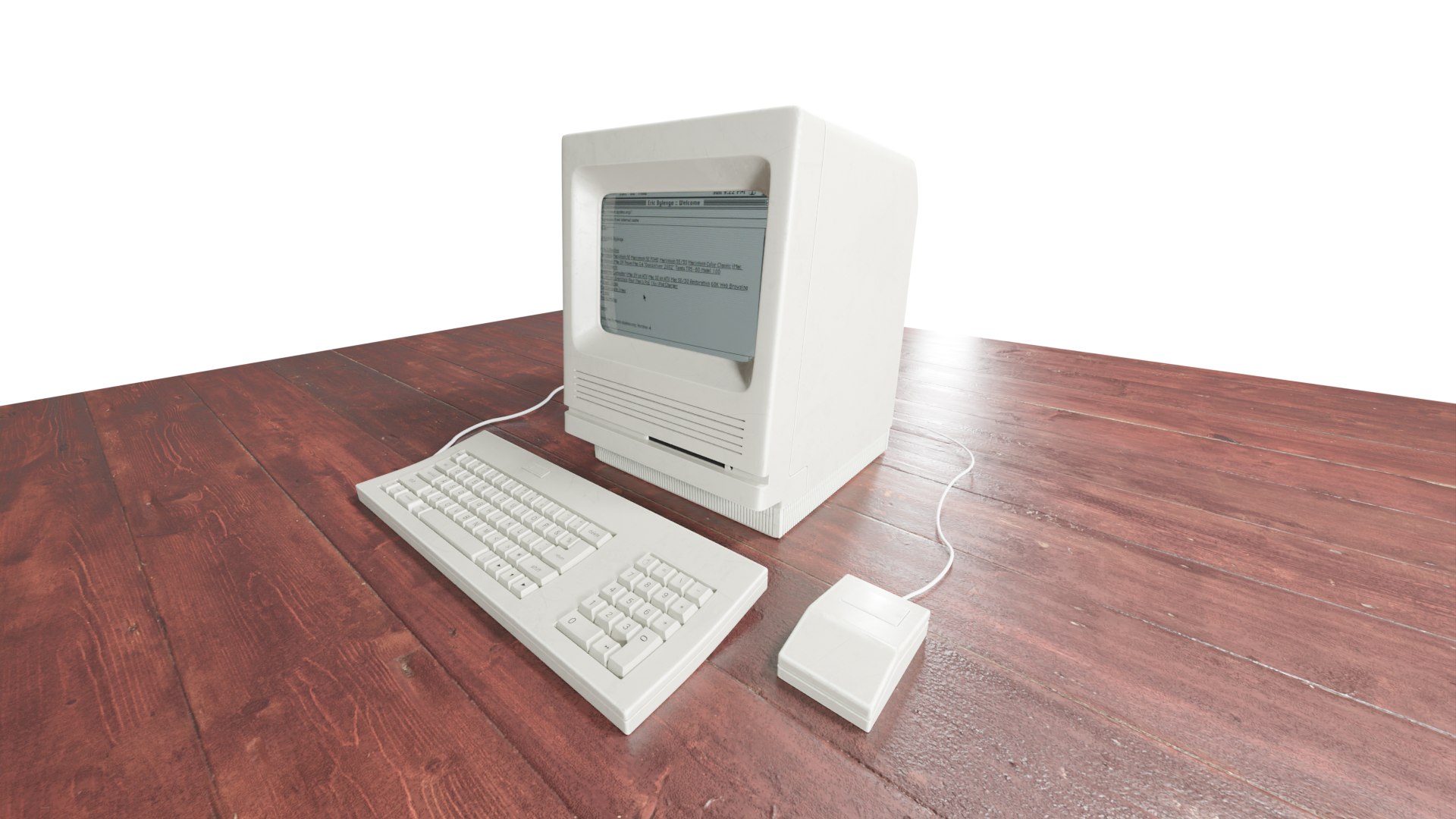 Mac SE30 Model Old Computer Model 3D model - TurboSquid 1980032