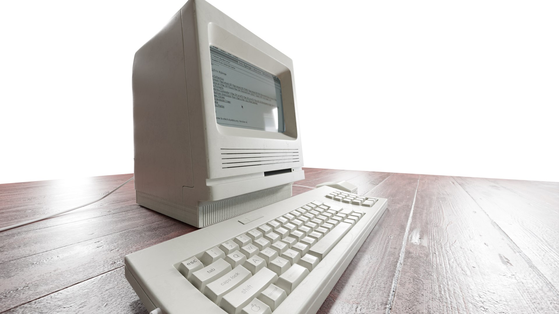 Mac SE30 Model Old Computer Model 3D model - TurboSquid 1980032