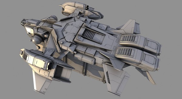 3d model space fighter