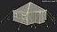 3D Military Tent Closed