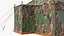3D Military Tent Closed