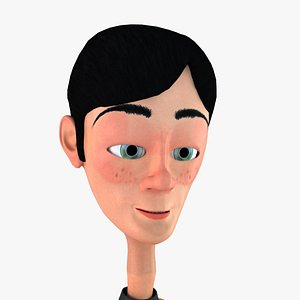 rigged cartoon man