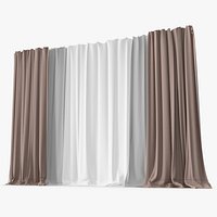 Curtains with Drapery Cream
