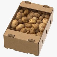 Cardboard Display Box 01 with Potatoes Game Ready(1)
