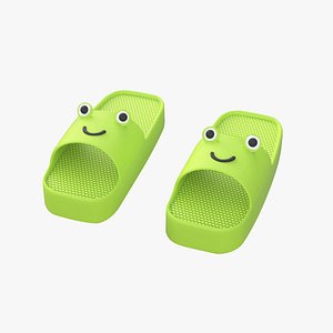 3D Cartoon Frog Shape Slippers
