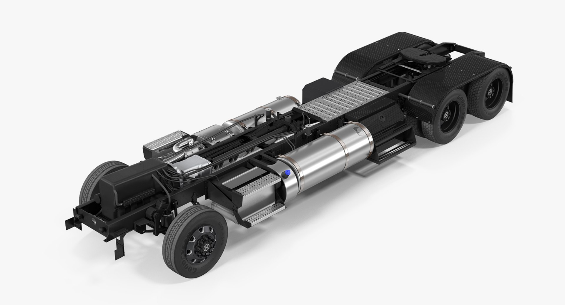 Truck Chassis 3D Model 3D model preview