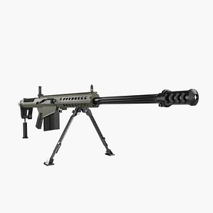 barrett m107 a1 3d model