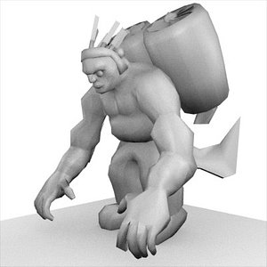 cyborg character 3d