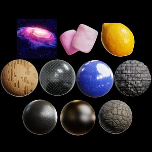 3D Blender Procedural Material Pack 29