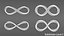 infinity symbols 3d model