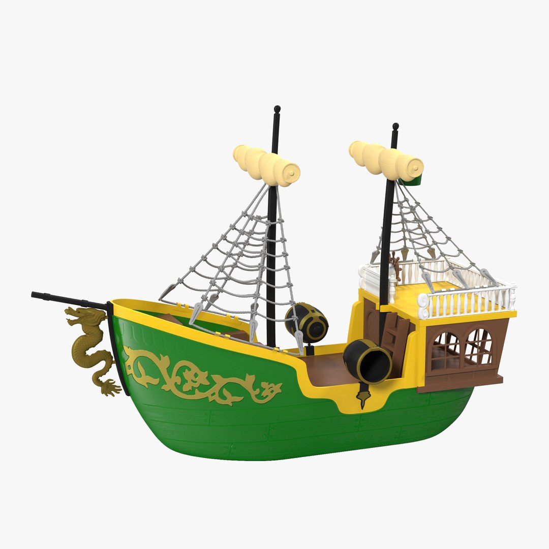Toy Sailboat 3 3D model preview